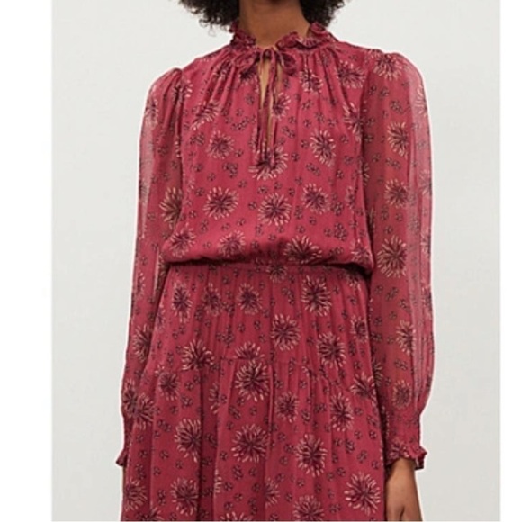 BA&SH Gizel Georgette Mini Dress Size XS/4 - Picture 14 of 14